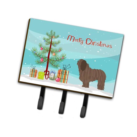 Carolines Treasures Bergamasco Shepherd Christmas Leash or Key Holder BB8453TH68